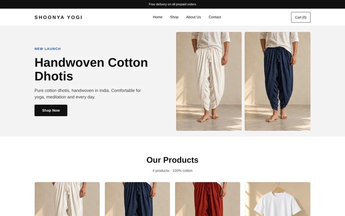 V1, at launch home page